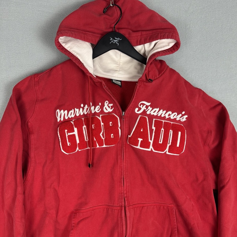 Vintage Marithe Francois Girbaud Zip Up Hoodie Girbaud Logo Mens XXL Y2K Casual